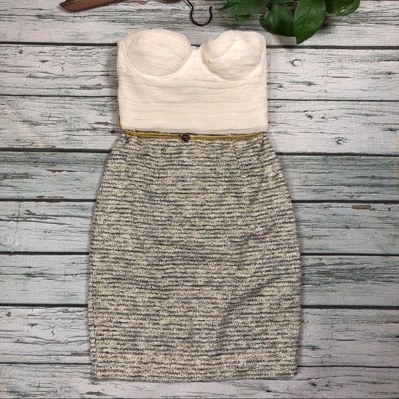 NWOT Alice + Olivia Elena Bustier silk dress Sz 4 - Picture 4 of 8